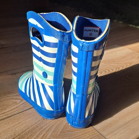 Hunter kids 7 striped rain boots - Picture 2 of 4